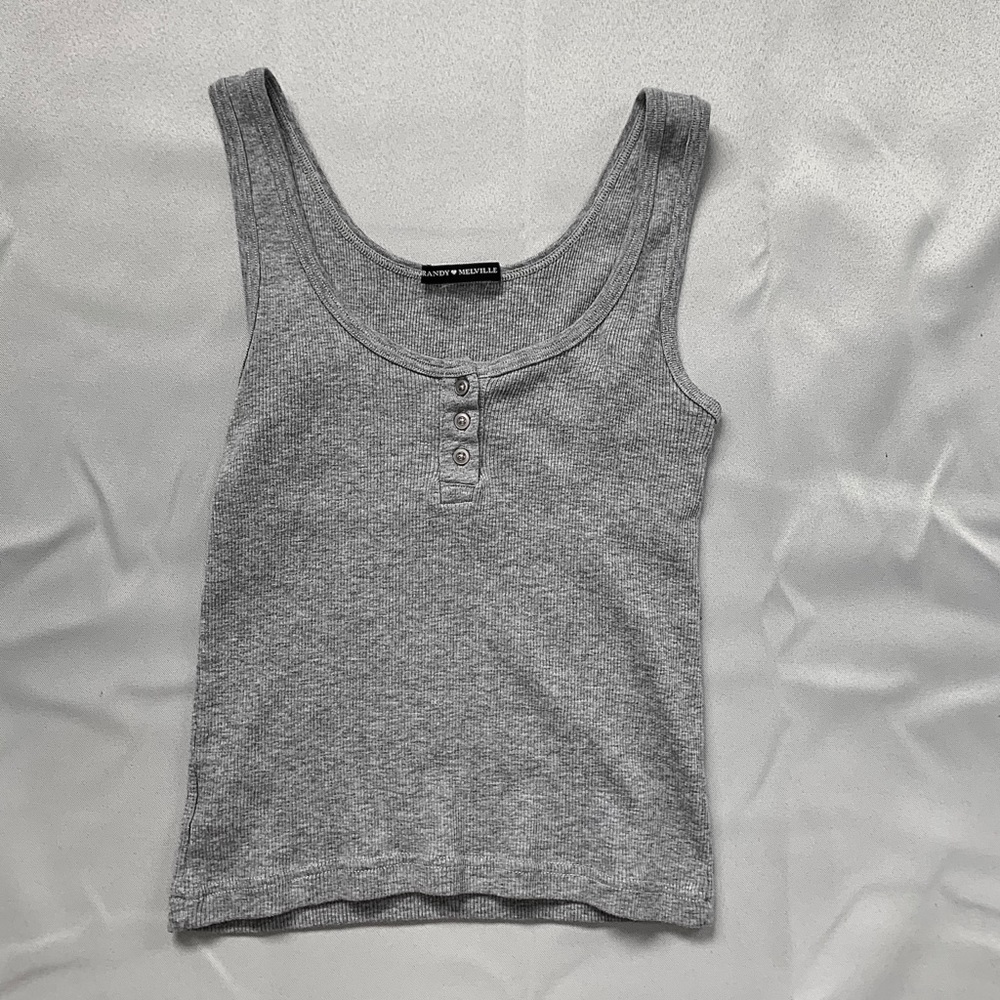 Brandy Melville Dalis grey tank top